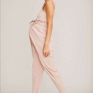 Hatch The Wraparound Jumpsuit Pink Gingham Size 1 Maternity
